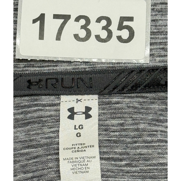 Under Armour Top Womens Large Gray Fitted 1/4 Zip Pullover Thumbholes Running - Picture 10 of 10